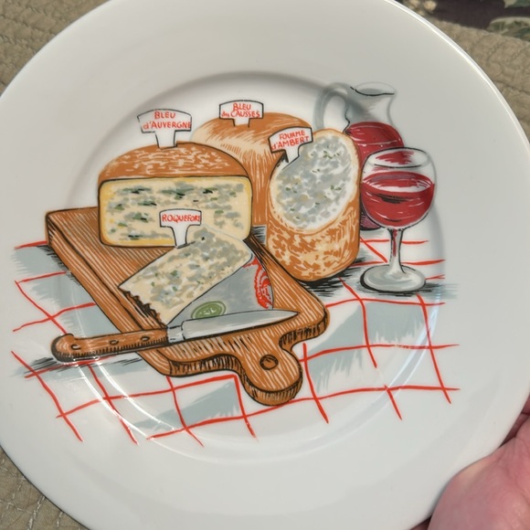 ALPAC Set of 6 French Cheese Hors D’oeuvres Plates - Picture 9 of 11